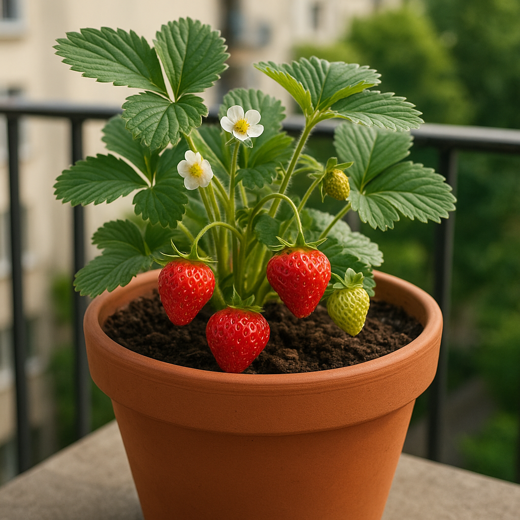 Jak uprawiać truskawki w doniczkach na balkonie