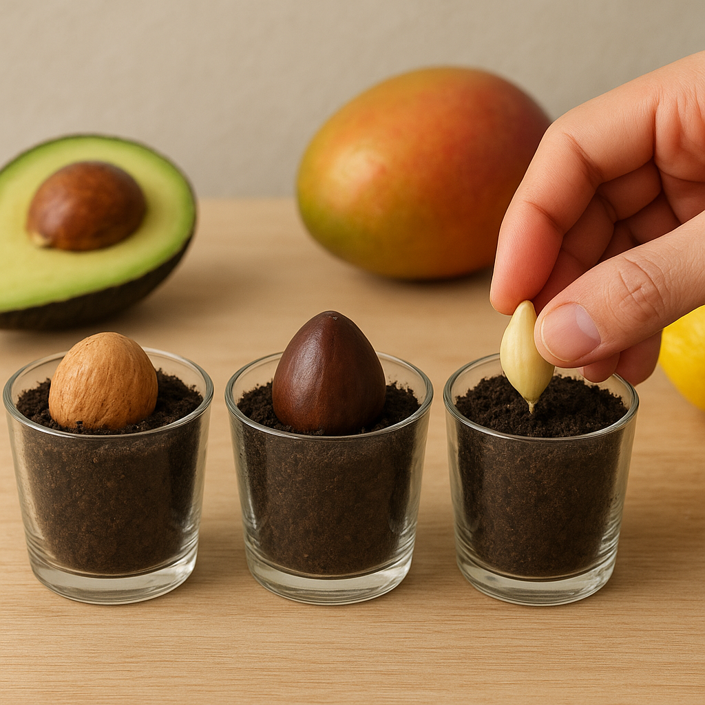 Jak sadzić pestki mango, awokado i cytryny